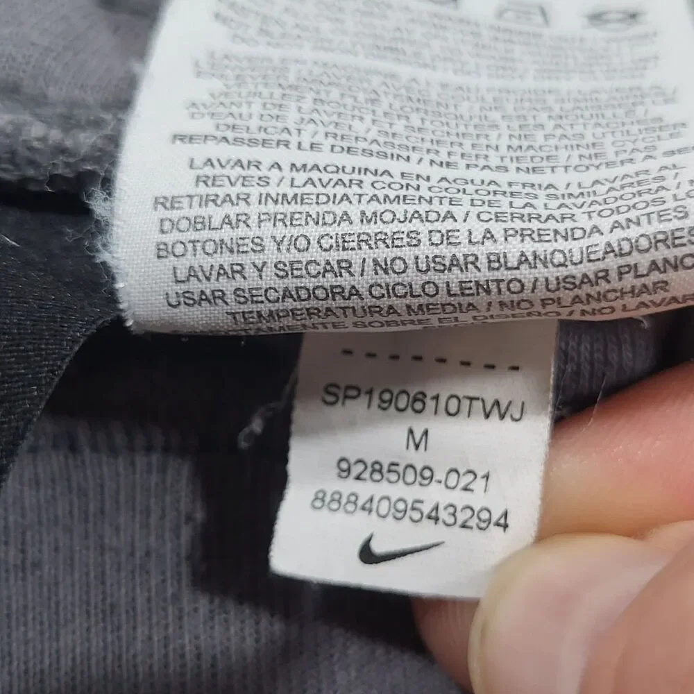 Nike Sportswear Optic Fleece Shorts Mens Medium Heather Gray Shrunk READ